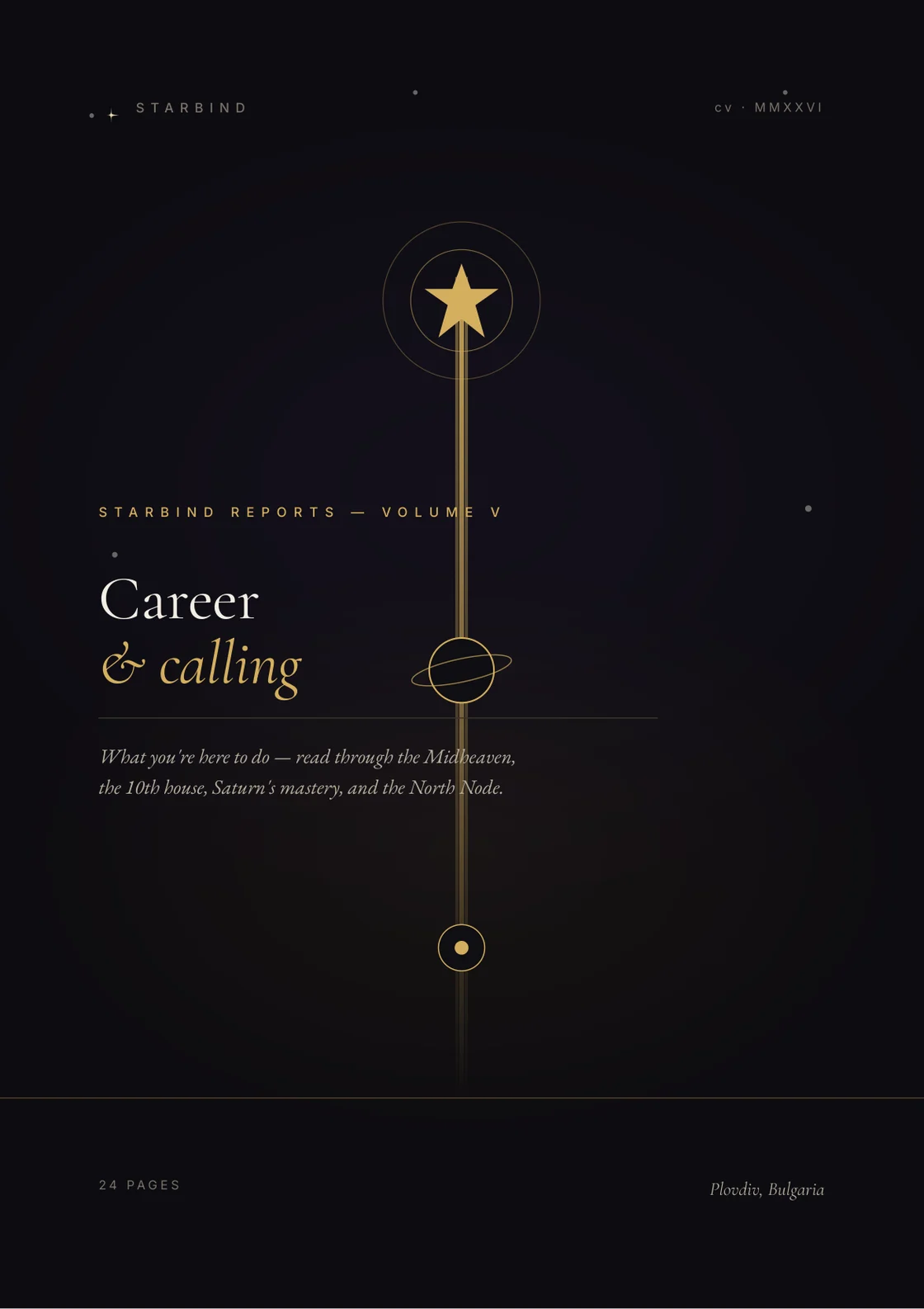 Career & Vocation Report — cover