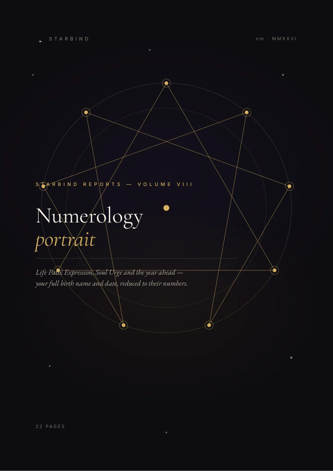Numerology Portrait — cover