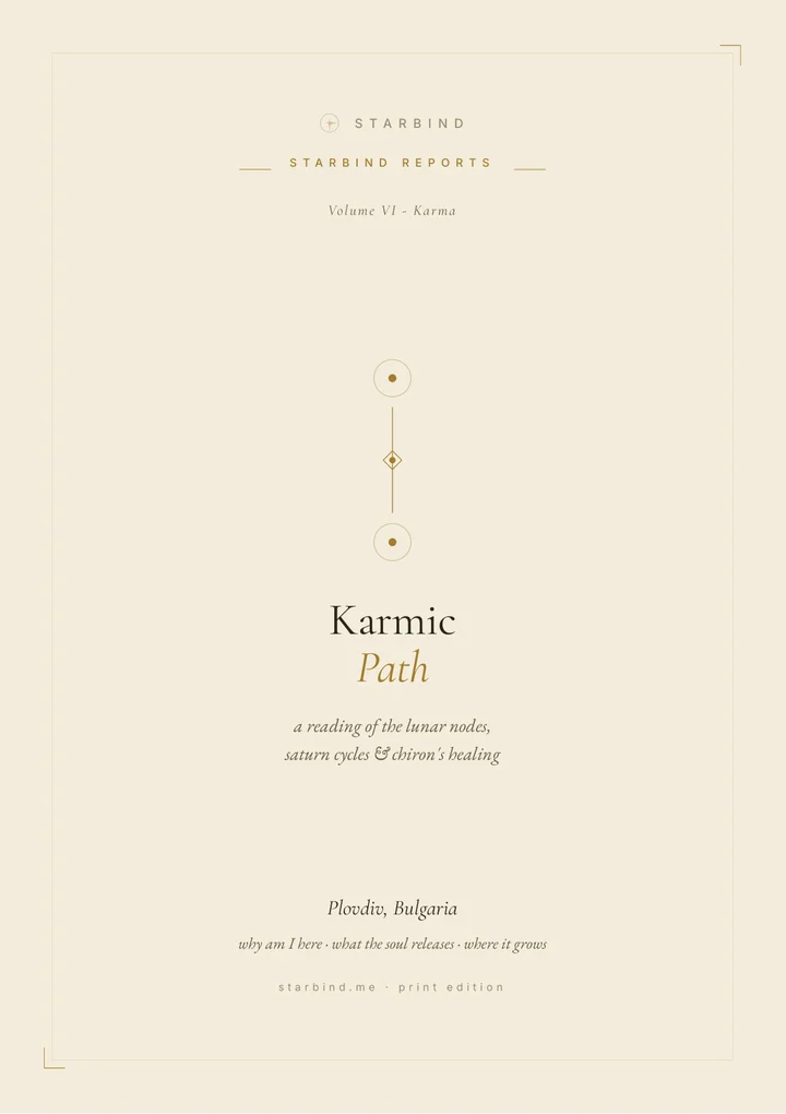 Karmic & Soul Purpose Report: cover