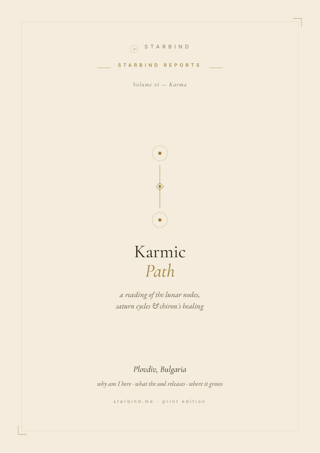 Karmic & Soul Purpose Report — cover