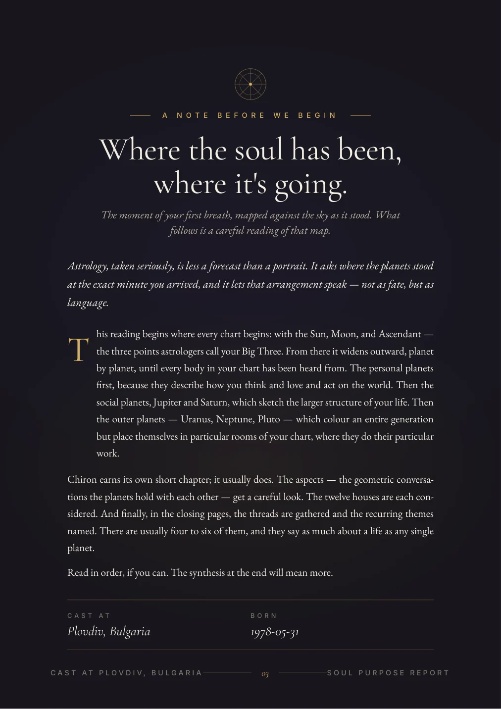 Karmic & Soul Purpose Report — sample page 2