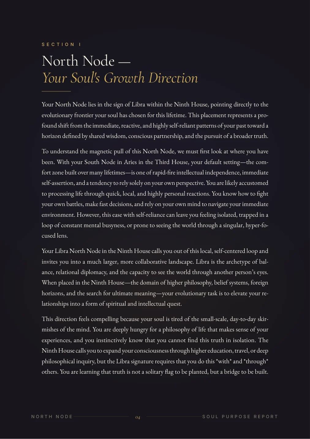 Karmic & Soul Purpose Report — sample page 3