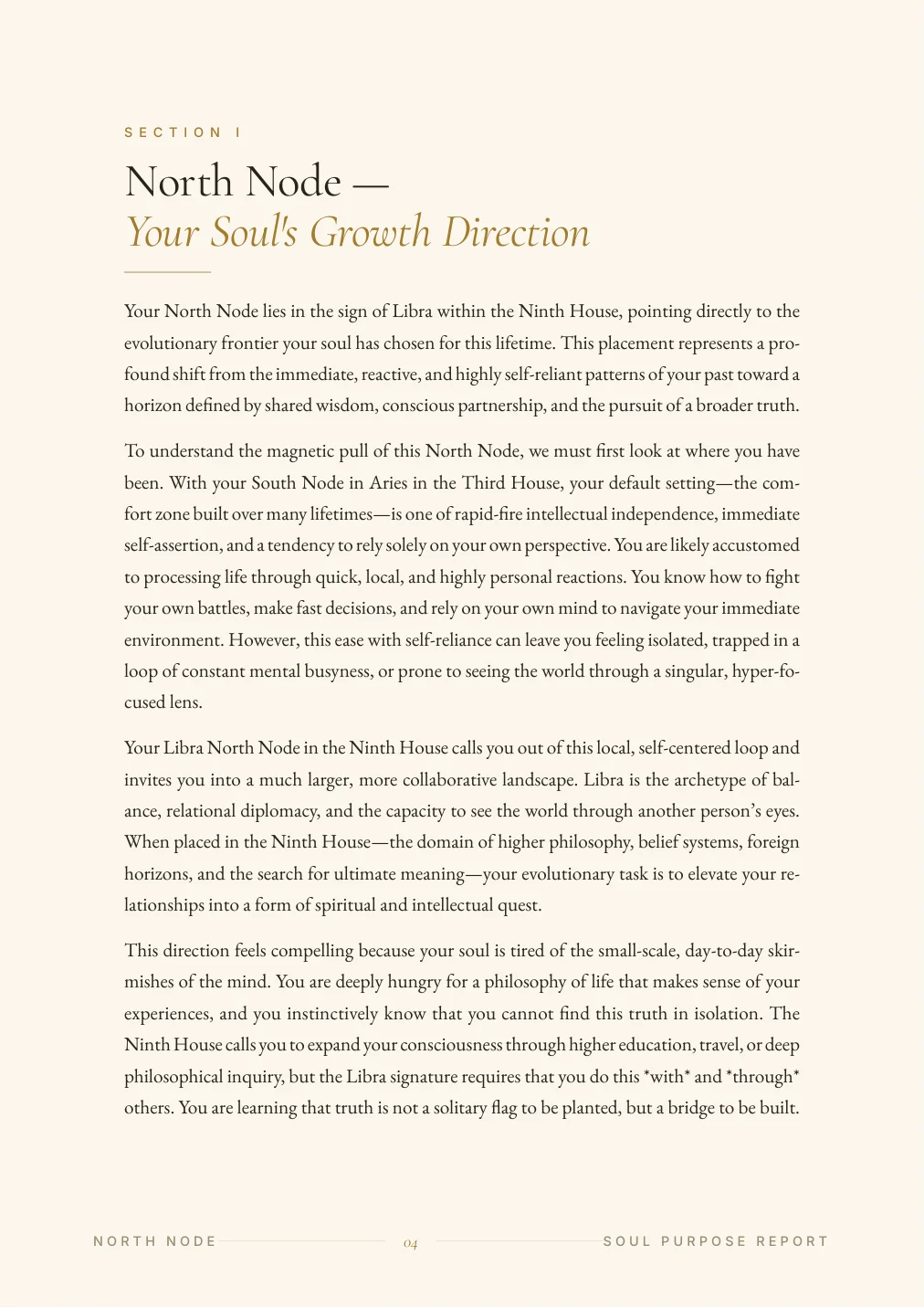 Karmic & Soul Purpose Report — sample page 3