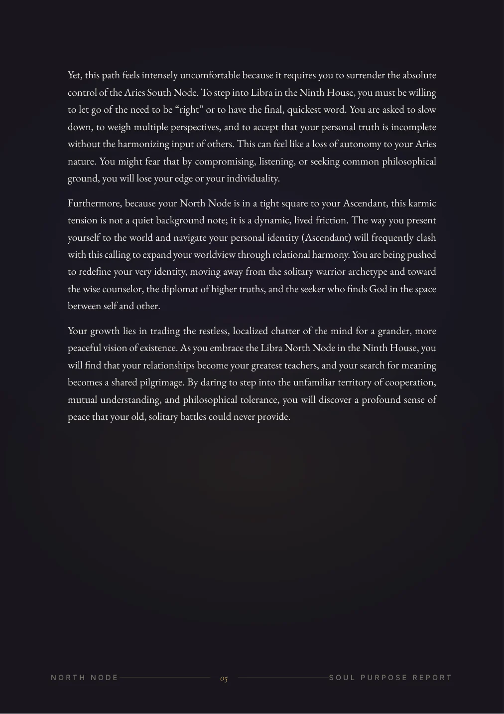 Karmic & Soul Purpose Report — sample page 4